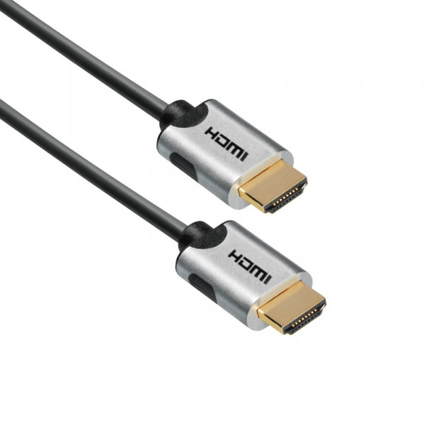 Voor een dagje uit scherp stoom HDMI 2.1 Kabel - 8K 60Hz - Verguld - 2 meter - Zilver