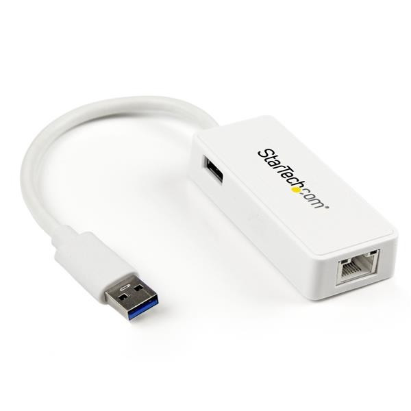 StarTech USB 3.0 naar gigabit Ethernet-adapter NIC met USB-poort - wit