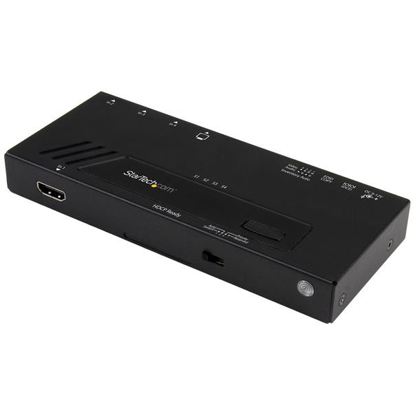 StarTech 4 poorts automatische HDMI video switch - 4k 2x1 met snelschakeling