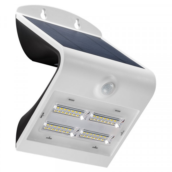 Solar LED Wandlamp voor Buiten 3,2W - Met Bewegingssensor - Wit