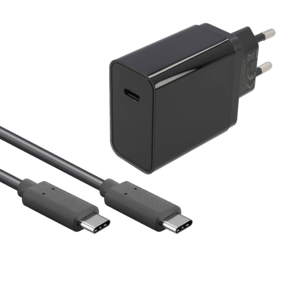 Oplader voor Nintendo Switch en Switch OLED - 30W PD - USB-C - 2 meter - Zwart