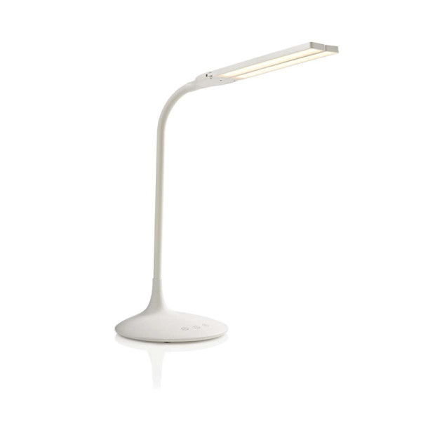 LED Bureaulamp op batterij - Oplaadbaar - Dimbaar - 280 lm - Warm tot koel wit - Wit