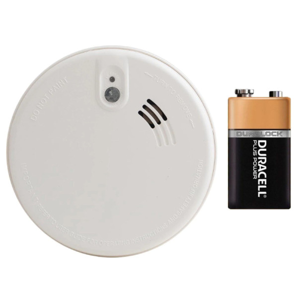 Firex Koppelbare Rookmelder - Netvoeding, met Batterij Backup - 85dB - 127mm - Wit