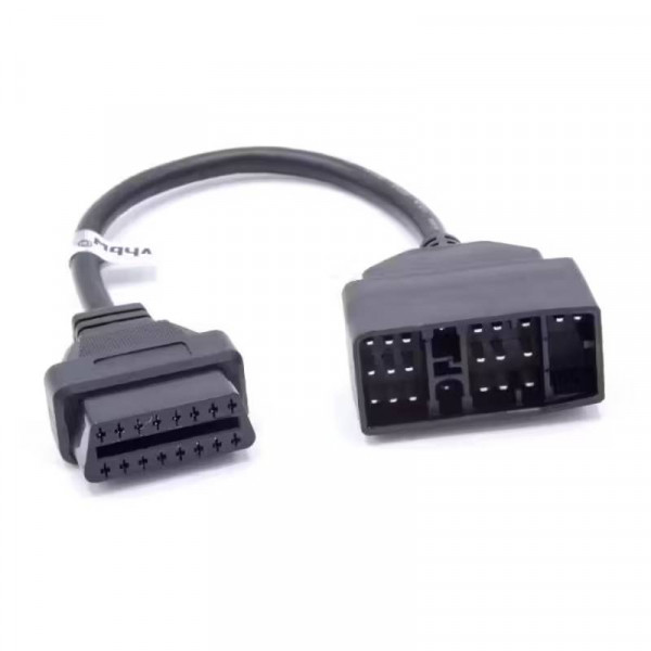 OBD2 Adapterkabel voor Mazda, Toyota en Lexus - OBD1 22 naar 16-pins OBD2 - 0,2 meter - Zwart