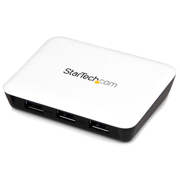 StarTech USB 3.0 naar gigabit Ethernet NIC netwerkadapter met 3-poorts hub - wit
