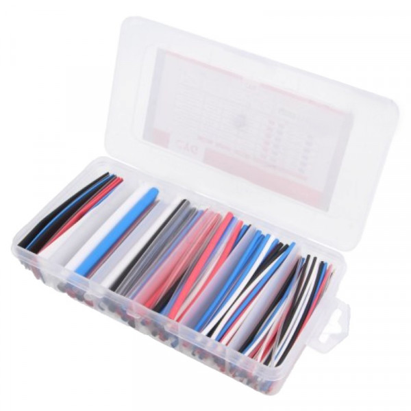 Krimpkous assortiment - 2:1 - 170 stuks - diverse diameters - Meerkleurig