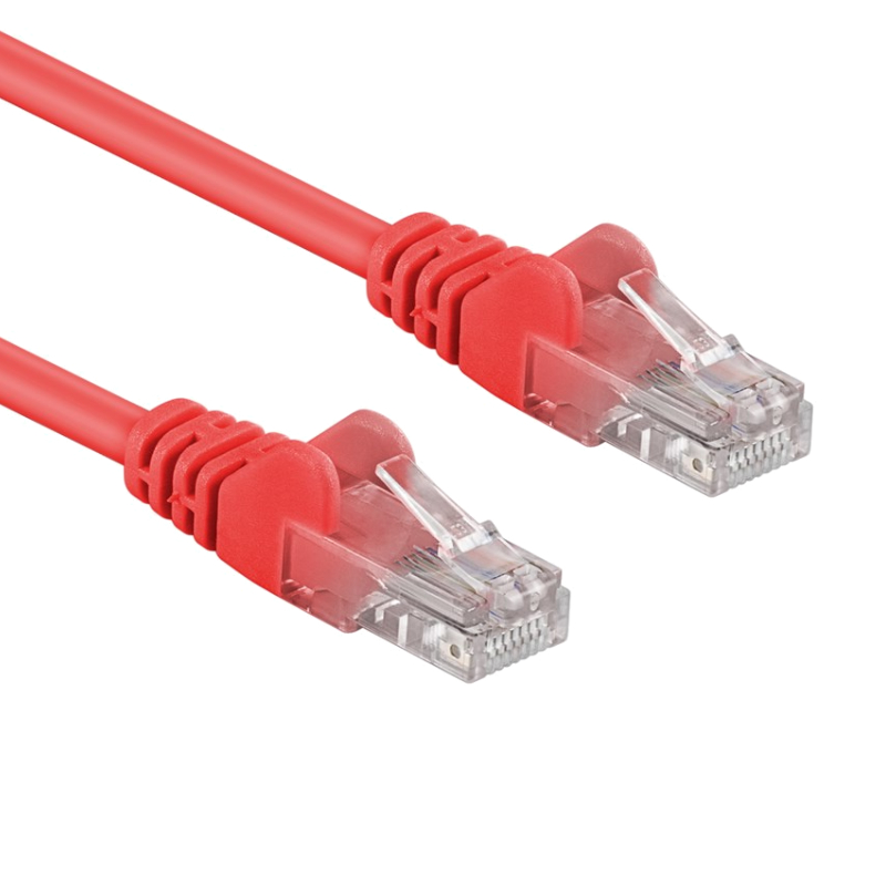 UTP CAT6 Gigabit Netwerkkabel - CU - 0,25 meter - Rood