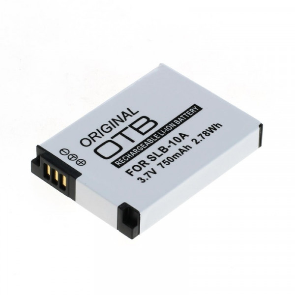 Accu voor Samsung SLB-10A / JVC BN-VH105 - 3,7V - 750mAh - Grijs