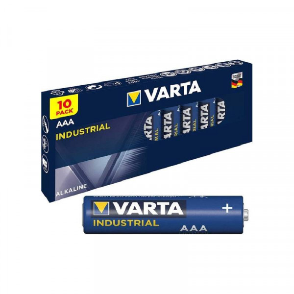 VARTA 10x AAA Batterij - Industrial Alkaline - 1,5V