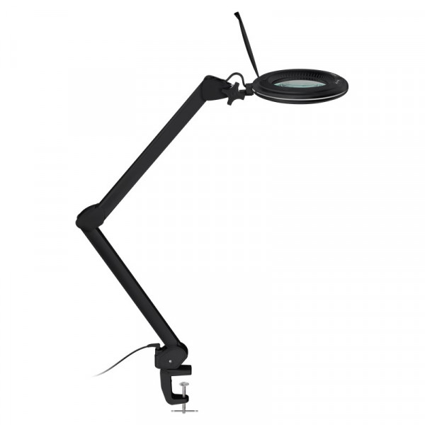 LED Loeplamp - 10W - Dimbaar - 1,75x vergroting - Klemmontage - Zwart