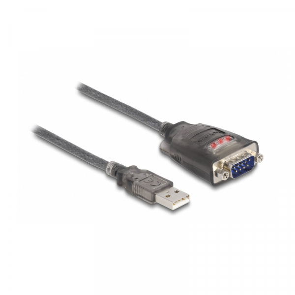 Delock USB - RS232 Seriële Verloopkabel - 1 meter - Zwart