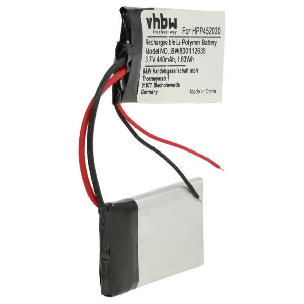 Accu voor Ocean EV0200, HPP452030 - 3,7V - 440mAh - Grijs