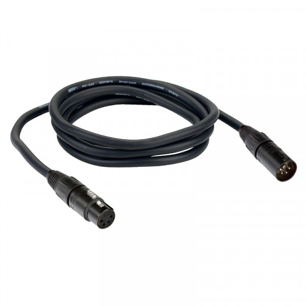 DAP XLR 4-pin Microfoon- en Signaalkabel - 6 meter - Zwart