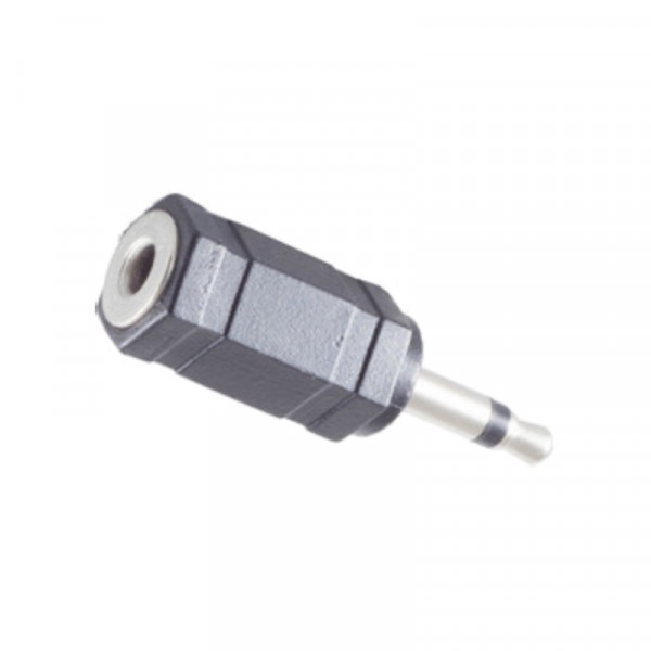 3,5mm Stereo Jack (v) - 3,5mm Mono Jack (m) Adapter - Zwart