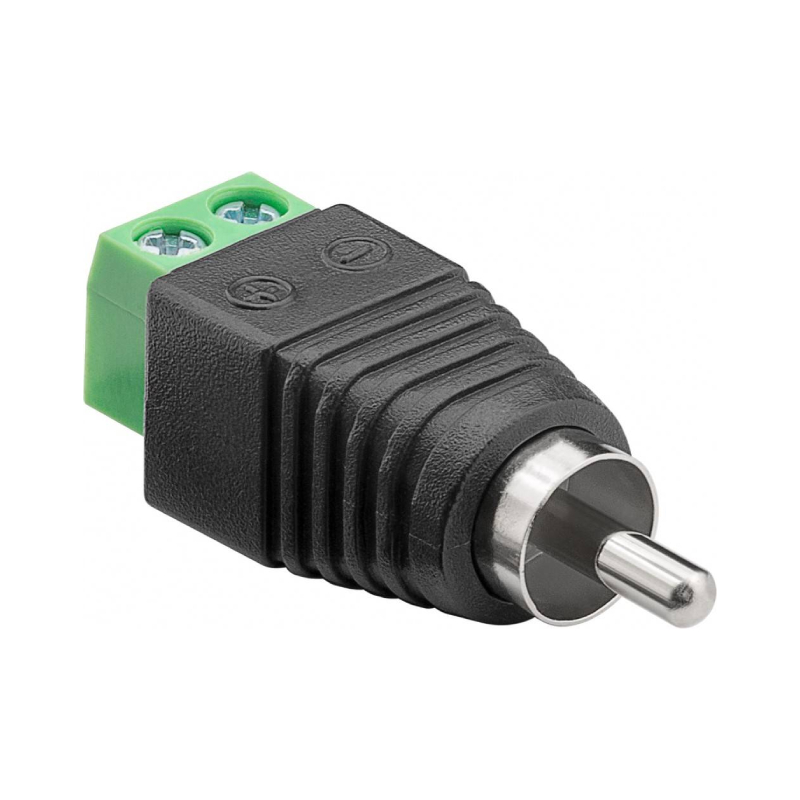 Schroefbare Mono Tulp (m) Connector - Zwart