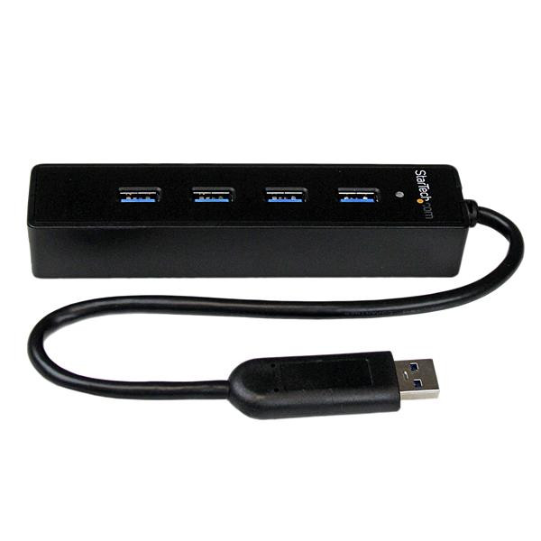 StarTech 4-poorts draagbare SuperSpeed USB 3.0-hub met geintegreerde kabel