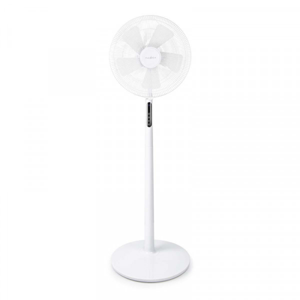 Staande Ventilator 40cm - 3 Snelheden - Ingebouwde Thermometer - Wit