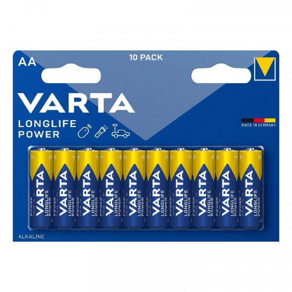 VARTA 10x AA Batterij - Alkaline Longlife Power - Energy - 1,5V