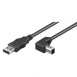 USB 2.0 Aansluitkabel USB A - USB B Haaks 0,5m