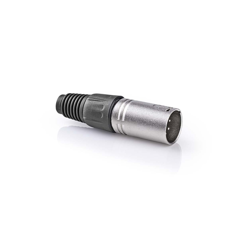 Soldeerbare XLR 5-pin Connector (m) - Met Trekontlasting - Metaal