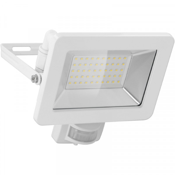 LED Schijnwerper voor buiten - Met Bewegingssensor - 50W - IP44 - Wit