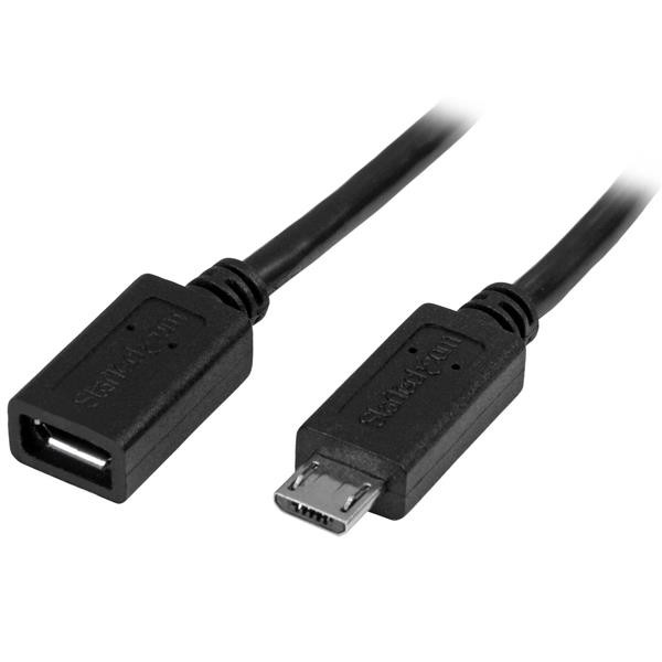StarTech Micro-USB verlengkabel 0,5 m - M/F - Micro USB kabel 50cm