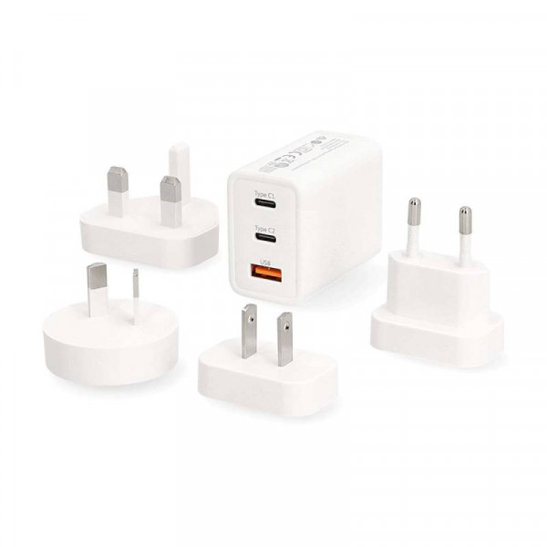 Reisadapter Set - 5 delig - Universeel - Wit