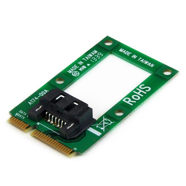 StarTech mSATA-naar-SATA HDD / SSD-adapter – Mini SATA-naar-SATA-converterkaart