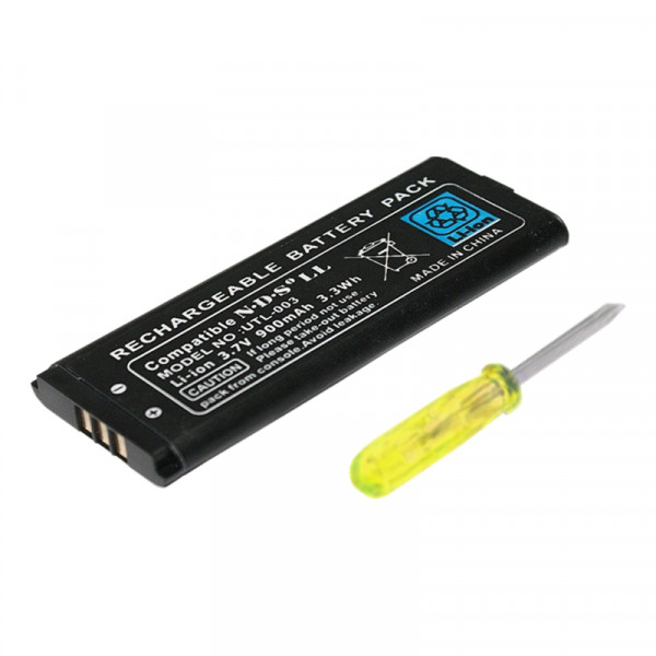 Accu voor Nintendo DSi-XL - 3,7V - 2000mAh - Inclusief schroevendraaier - Zwart