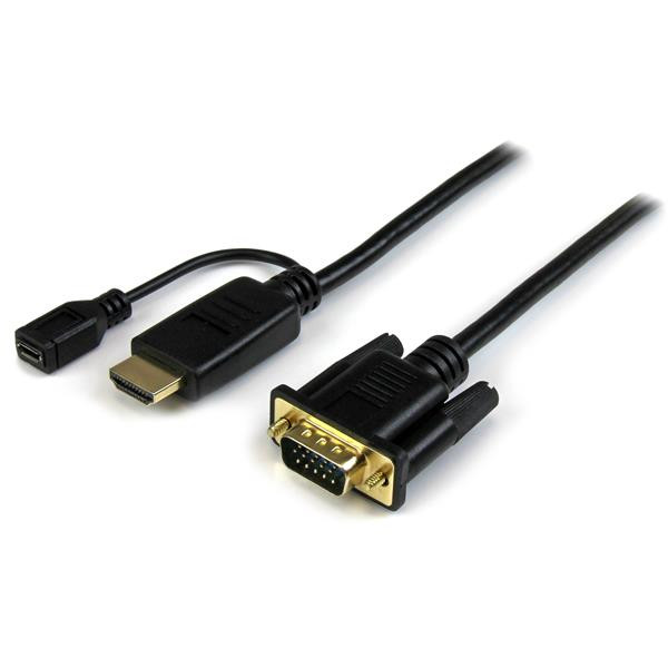 StarTech 1,8 m HDMI-naar-VGA actieve converterkabel – HDMI-naar-VGA-adapter – 1920x1200 of 1080p
