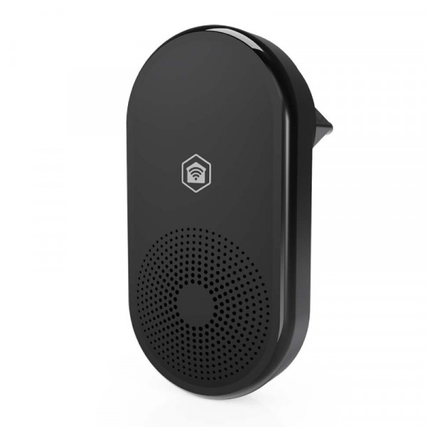 RF Smart Videodeurbel Gong - Netvoeding - Instelbare melodie en volume - Zwart