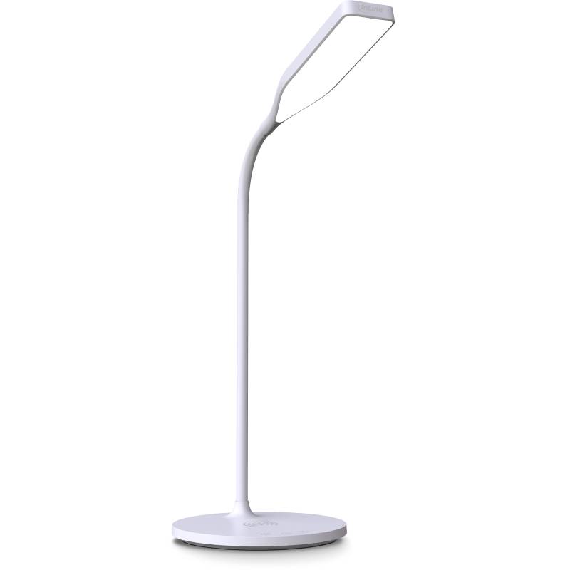 SmartHome LED Bureaulamp - QI Draadloze Oplader - USB - Dimbaar - 250 lm - Warm tot koel wit - Wit