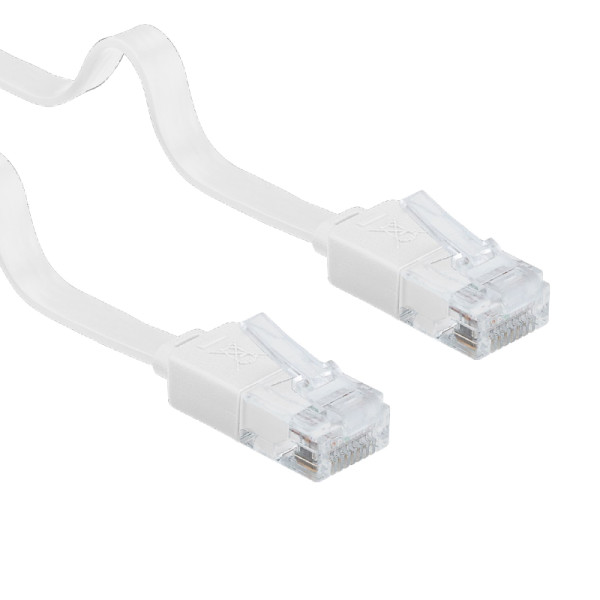 UTP CAT6 Gigabit Netwerkkabel - plat - CU - 7 meter - Wit