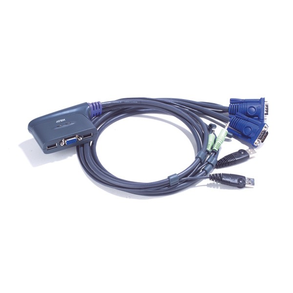 Aten CS62US 2-Poorts VGA+USB KVM Switch met audio