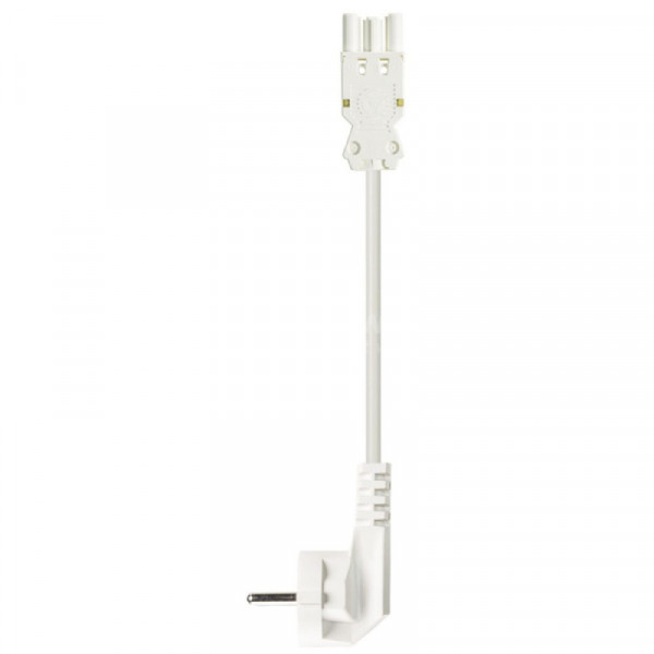Wieland Stroomkabel - Schuko Haaks naar GST18-3® - 3G1,50mm² - 4 meter - Wit