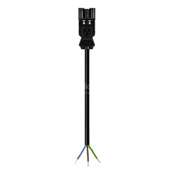 Wieland Aansluitsnoer - GST18-3® (m) naar Open Einde - 3G1,50mm² - 2 meter - Zwart