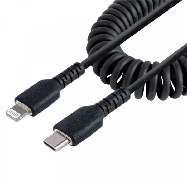 StarTech 0,5 meter USB-C naar Lightning Kabel - Spiraalkabel