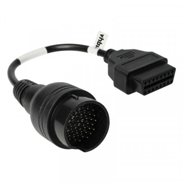 OBD2 Adapterkabel voor Iveco - 38 naar 16-pins - 0,4 meter - Zwart