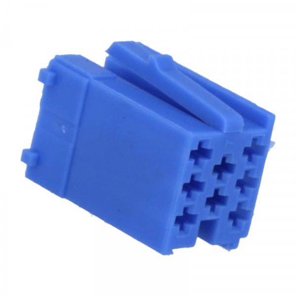 Mini ISO Connector Mannelijk - 8-pins - Blauw