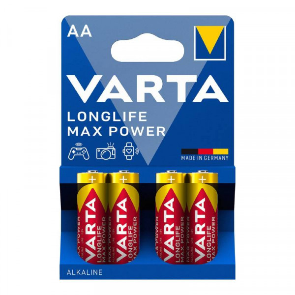 VARTA 4x AA Batterij - Alkaline Longlife Maxpower - Energy - 1,5V