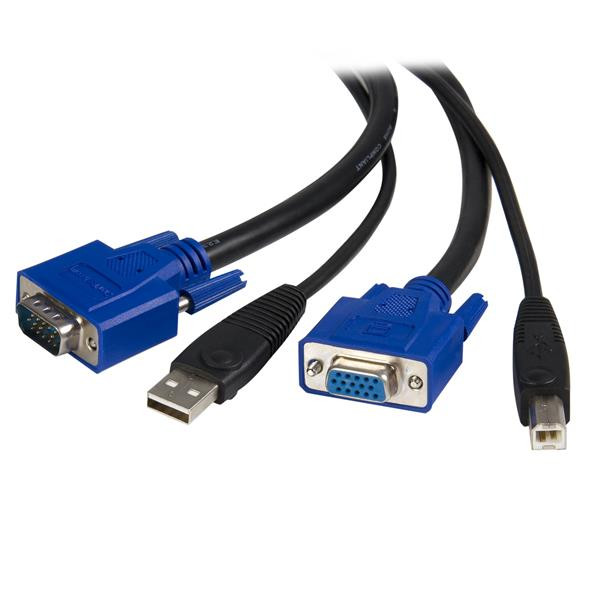 StarTech 1,80 m 2-in-1 USB KVM-kabel