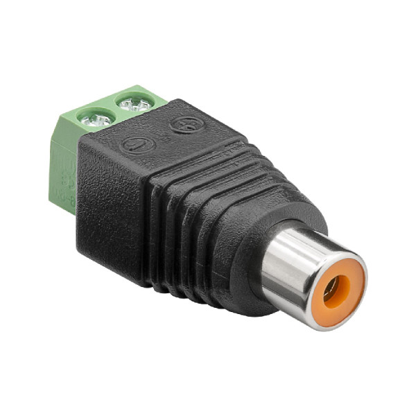 Schroefbare Mono Tulp (v) Connector - Zwart