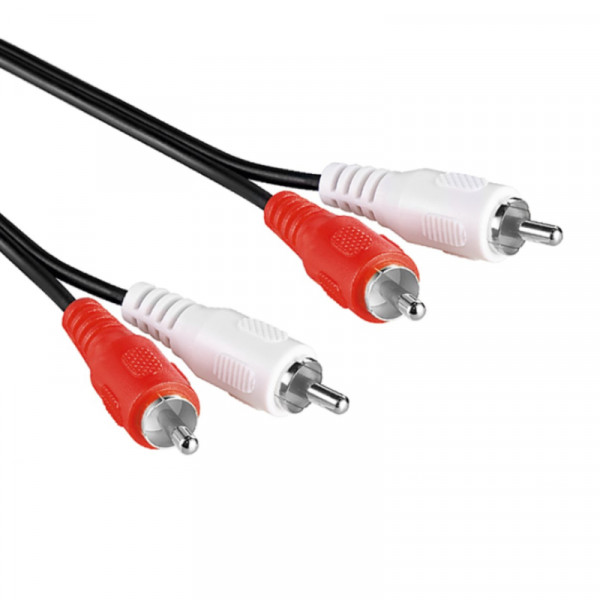 Stereo Tulp Kabel - 20 meter - Zwart