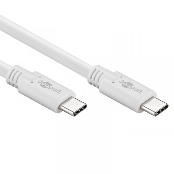 USB-C Kabel - USB 3.1 Gen 1 - 1 meter - Wit