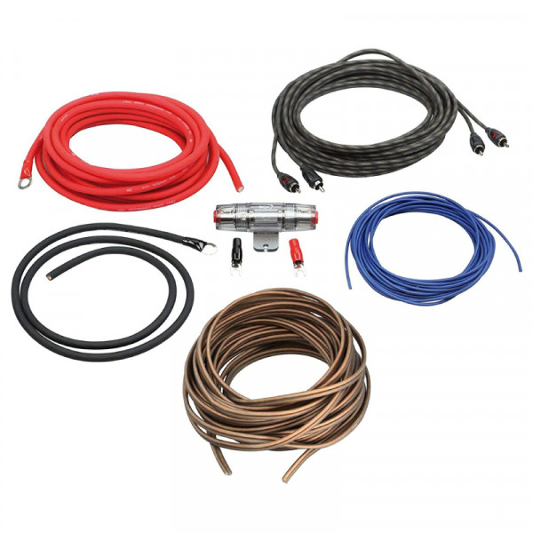 ACV Aansluitset voor Aftermarket Car Audio - Tot 500 watt - Met 5 meter Luidsprekerkabel