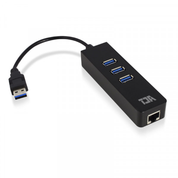 ACT USB 3.0 Hub met Ethernetpoort Zwart