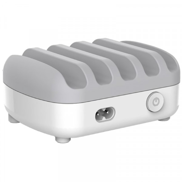 Orico 5-poorts USB-A Oplaadstation voor Tablets en/of Smartphones - 40W - 8W Per Poort - Wit