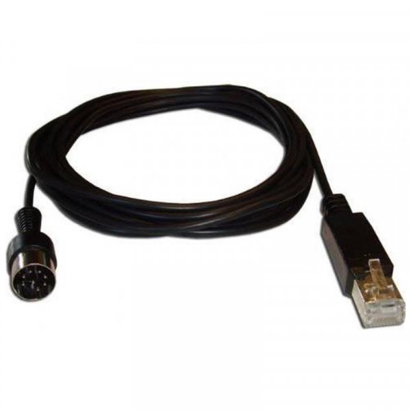 Cavus RJ45 (m) naar 8-pin DIN (m) Kabel - Powerlink PL8 voor B&O - 10 meter - Zwart