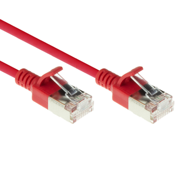 UTP CAT6 Slimline Netwerkkabel CU Rood 0,25 meter