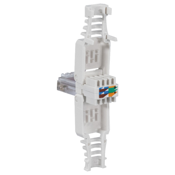 RJ45 Stekker met LSA strook - CAT6 en CAT6a - Per stuk - 8P - UTP - Grijs